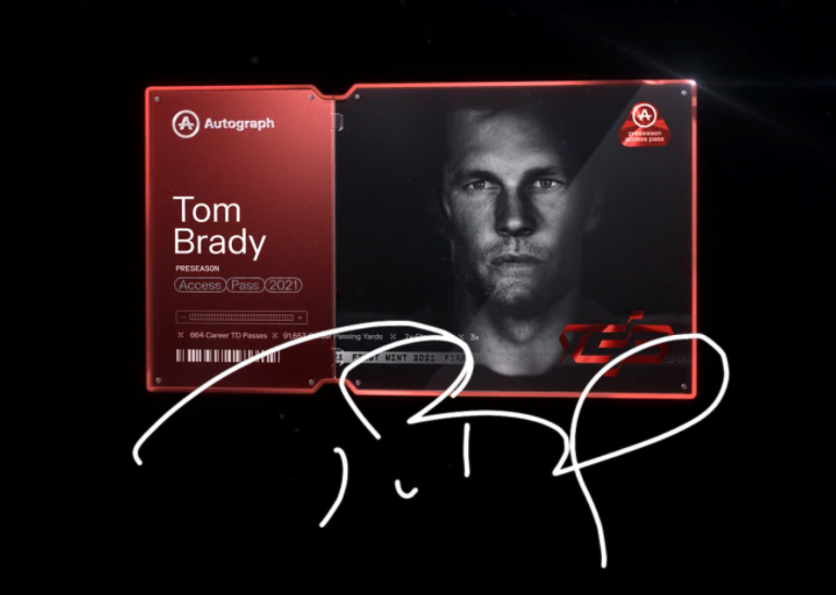 Featured image for “Tom Brady’s buzzy celebrity NFT startup Autograph banks $170M from Silicon Valley’s top crypto investors”